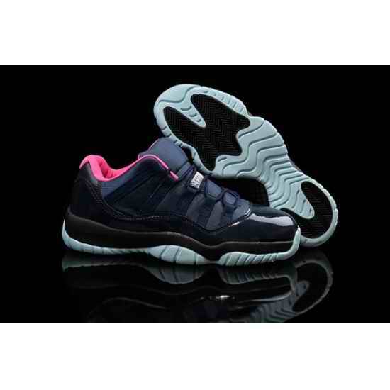 Air Jordan 11 Retro 2015 New Nave Blue Black Pink Inside Men Shoes